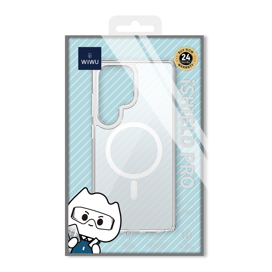 WiWU iShield Pro MCC‑101 for Galaxy S25 Ultra – Truly -Transparent, Magnetic, Shock‑Resistant Case