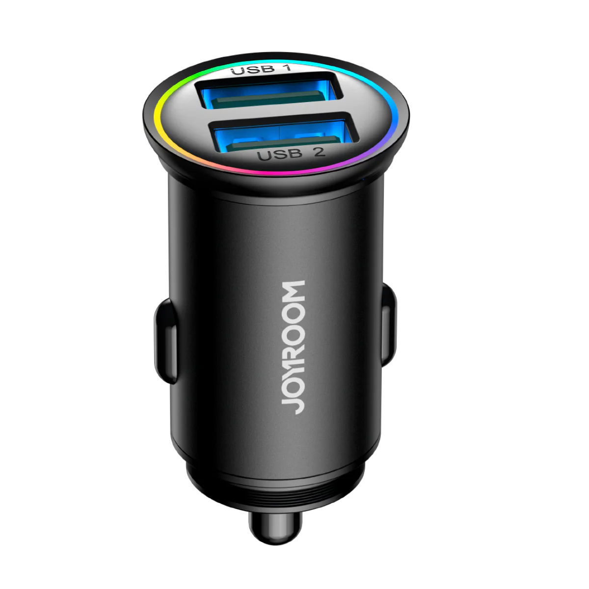 JOYROOM CCN03 – Powerful 24 W Dual‑USB Mini Metal Car Charger
