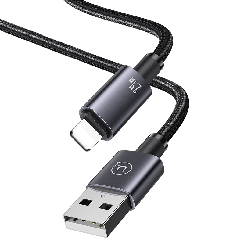 USAMS US-SJ667 Lightning 2.4A Aluminum Alloy Fast Charging & Data Cable-Sufeng Series 1.2M