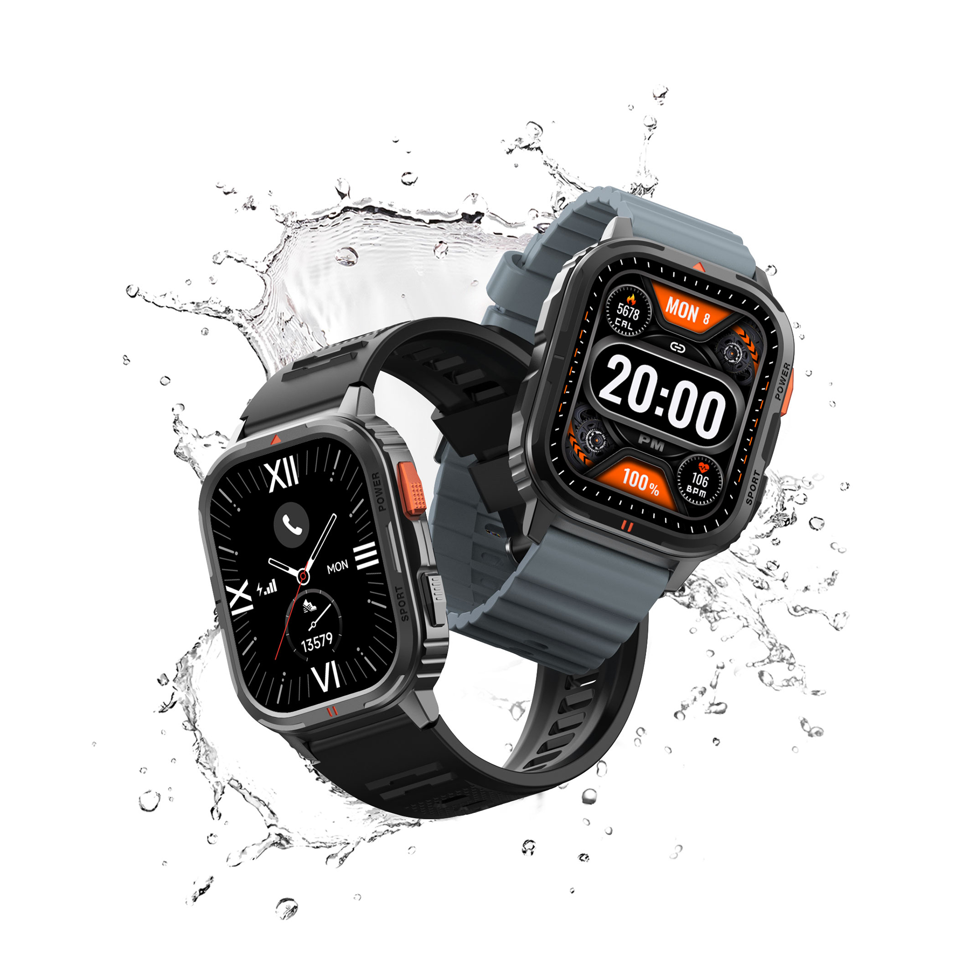 WIWU  SW05 – Rugged  IP68 Smart Watch with Bluetooth Calls