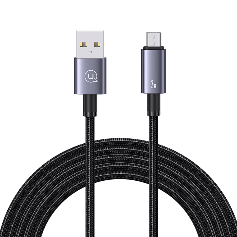 USAMS US-SJ668 Micro 2A Aluminum Alloy Fast Charging & Data Cable-Sufeng Series 1.2M