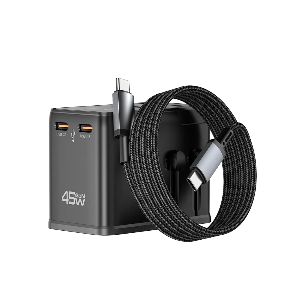 WIWU 45W Universal Adapter Cable Combo Wi-UA014