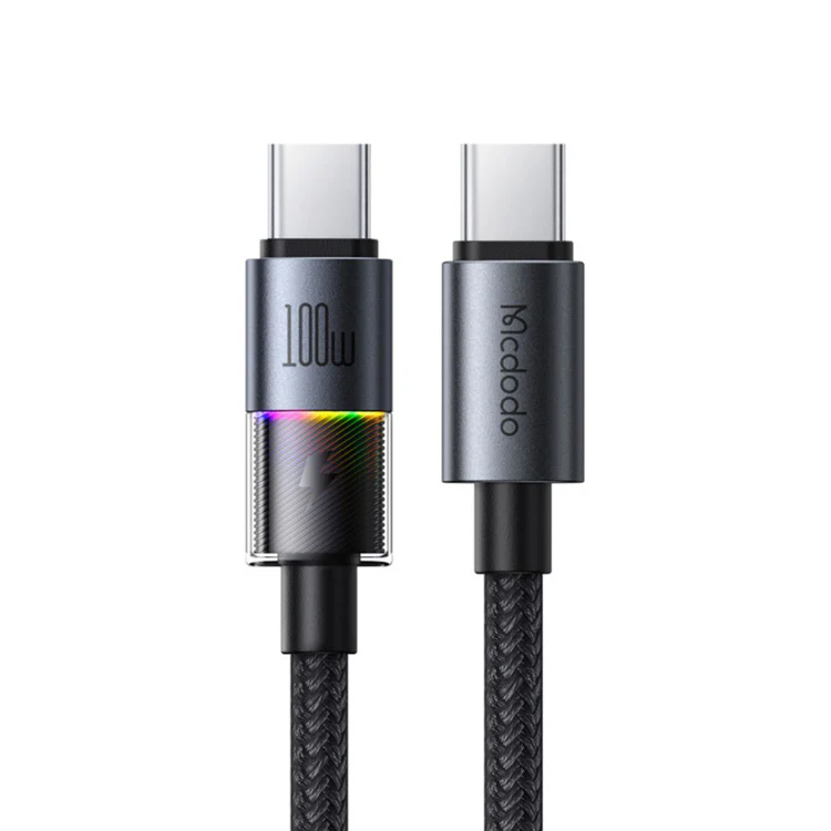MCDODO CA-8200 USB-C to USB-C Cable with 7 Colorful Lights 1.2m